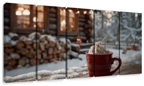 5-dielny obraz sladká odmena pri chate