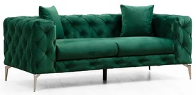 Tmavozelená zamatová pohovka 197 cm Como – Artie