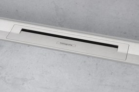 Hansgrohe RainDrain Flex, vrchná sada sprchového žľabu 800, skracovateľný, pre inštaláciu ku stene, chrómová, HAN-56051000
