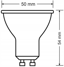 5x LED žiarovka Philips GU10 - 4,7 W - 345lm - 2700K