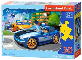 KIK CASTORLAND Puzzle 30 dielikov Policajná naháňačka - Polícia 4+