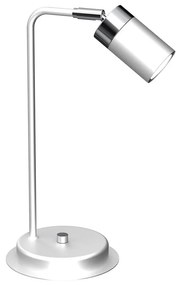 Stolná lampa JOKER 1xGU10/25W/230V biela/lesklý chróm