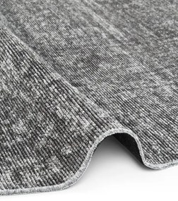 Koberec Elle Decoration BRILLIANCE Prisma strieborný / sivý kruh