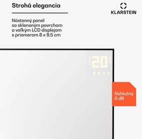Klarstein Wonderwall Smart Bornholm, Infražiarič, 110 x 65 cm, 600 W, aplikácia