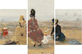 Obraz - Eugène Boudin, On the Beach, Trouville, reprodukcia (90x60 cm)