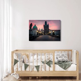 Obraz - Na Karlovom moste (90x60 cm)