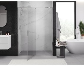 Mexen Exo, 1-krídlové dvere do otvoru 150x200 cm, 6mm číre sklo, chrómový profil, 819-150-000-01-00