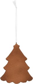 Závesná dekorácia zasnežený perníkový stromček Frosted Ginger - 9*1*10 cm