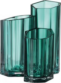 KRIŠTÁĽOVÁ VÁZA BOHEMIA BAZALT GREEN FULL 200MM