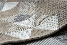 Koberec EKO SIZAL BOHO Casa Trojuholníky 2816 krém / taupe