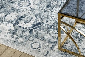 Koberec DISTIN 0822A Rozeta / vintage, granátový / modrý / biely