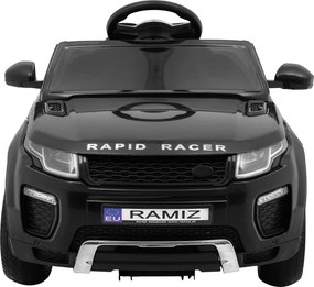 Ramiz Elektrické autíčko Rapid Racer pre deti, čierne SUV + diaľkové ovládanie