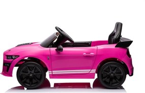 LEAN CARS Ford Mustang GT500 Shelby Ružová batéria vozidla