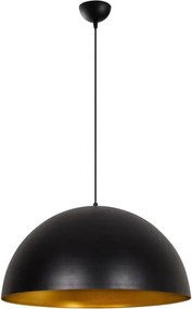 Závesný luster na lane SIVANI 1xE27/40W/230V pr. 60 cm čierna/medená