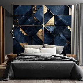 Gario Fototapeta Modrozlatý mramor Materiál: Vliesová, Rozmery: 350 x 245 cm