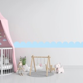 PIPPER. Textilná samolepiaca tapeta - Mini Oblúk - Námornícka modrá farba Farba: Bledá