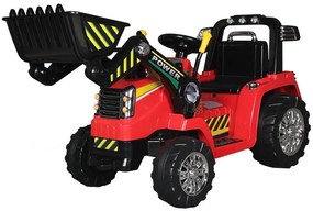 Detské elektrické autíčko BestBerg BBCC-40R - nakladač / od 3 rokov / nosnosť 30 kg / červená