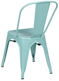 Tyrkysové kovové jedálenské stoličky v súprave 2 ks – Ixia