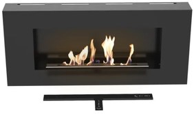 Kratki DELTA/FLAT/TUV - Nástenný BIO krb DELTA/FLAT 40x90 cm 1,5kW čierna