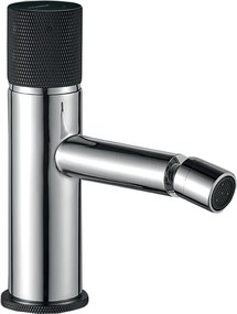 Kuchinox Peros, stojanková bidetová batéria s click-clack zátkou, chrómová/čierna, LAV-BQP_032D