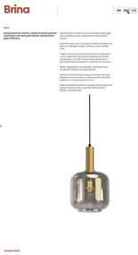 Redo 01-3215 - Luster na lanku BRINA 6xE27/23W/230V