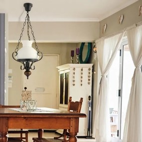 Rabalux 7076 - Luster na reťazi PETRONEL 1xE27/60W/230V