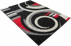 Koberec QMEGA PP CRM T155A čierny / červený