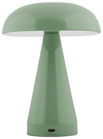Zelená LED stmievateľná stolová lampa s kovovým tienidlom (výška 20,5 cm) Rachel – Leitmotiv