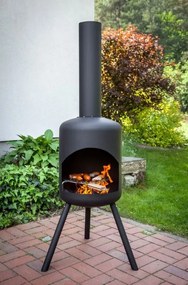 Ohnisko s komínom Gozo Black S