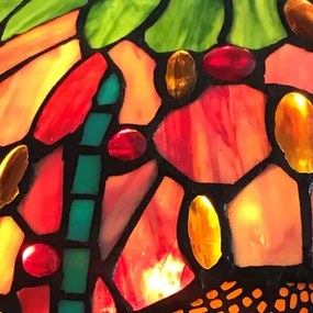 Stojacia lampa Tiffany Massive Ø40*170 kolekcia MULTICOLOUR
