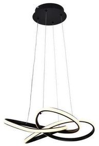 LED Stmievateľný luster na lanku LED/40W/230V 3000-6500K čierna + diaľkové ovládanie