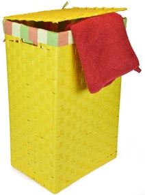 Koš na prádlo žlutý Rozměry (cm): 40x30, v. 61
