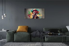 Obraz canvas Klaun farba poznámky 120x60 cm