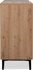 Skrinka 2-dverová Nola, dub artisan/čierna