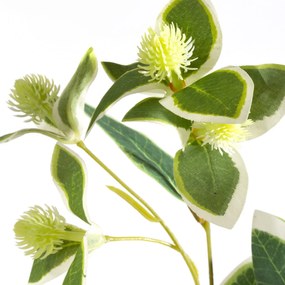 Dekoračný kvet 60 cm, zdobenie 30 cm, list 8 cm zelená