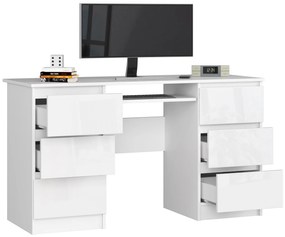 PC stolík Behati (biela + lesk biely). Akcia -20%. Vlastná spoľahlivá doprava až k Vám domov. 1128529