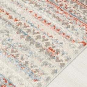 TA Koberec G494C WHITE/SALMON PORTLAND HIK Biely Obdĺžnikový Rozmer: 80x150 cm