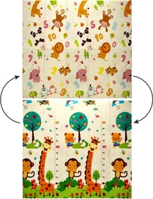CH Detská obojstranná podložka Animals 180x200