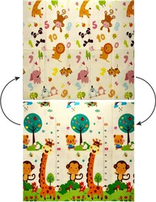 Detská obojstranná podložka Animals 180x200