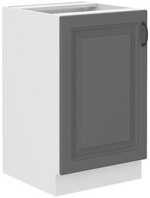 Kuchynská skrinka Stilo dustgrey/biely 50zl 1f bb