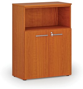 Kombinovaná kancelárska skriňa PRIMO WOOD, 1087 x 800 x 420 mm, čerešňa