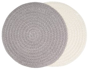 SADA 6KS PRESTIERANIE NA STÔL BOHO 9 (FI) 38 CM KRÉMOVÁ