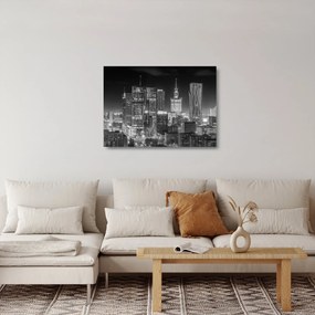 Sklenený obraz - Čiernobiely New York (70x50 cm)