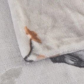 Sivé mikroplyšové obliečky na jednolôžko 140x200 cm Ronja – My House