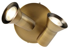 Stropné bodové svetlo bronzové okrúhle sklápateľné a otočné - Karin 2