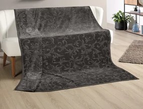 Deka Ornament XXL 180x220 cm, antracitová%