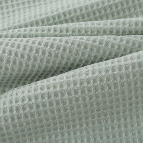 Goldea kuchynská vaflová utierka s výšivkou - snežienky na šalviovom 50 x 70 cm