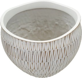 Kvetináč Stiky 30,5 cm zlatý/biely