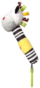 BABY ONO Plyšová pískacia hračka s hryzátkom Baby Ono zebra Zack