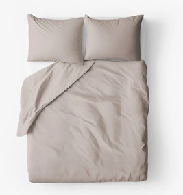 Goldea bavlnené posteľné obliečky - sivohnedé 140 x 200 a 70 x 90 cm